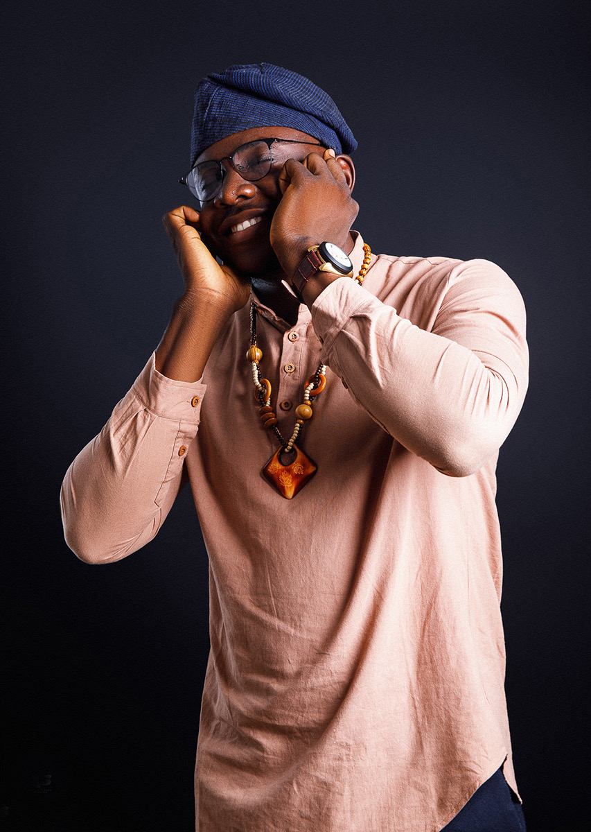 Alex Adekunle, founder of Vavinix, photographed in the studio
